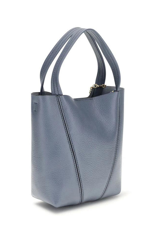 Chloé Schultertasche aus blauem Kalbsleder Bos Taurus by Chloé