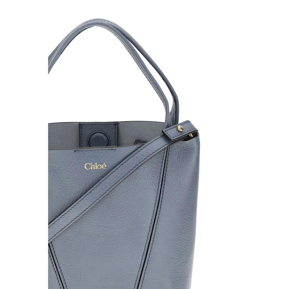 Chloé Schultertasche aus blauem Kalbsleder Bos Taurus by Chloé