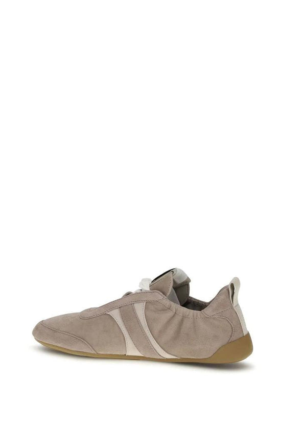 Chloé Beige Calf Leather Bos Taurus Athletic Sneakers by Chloé