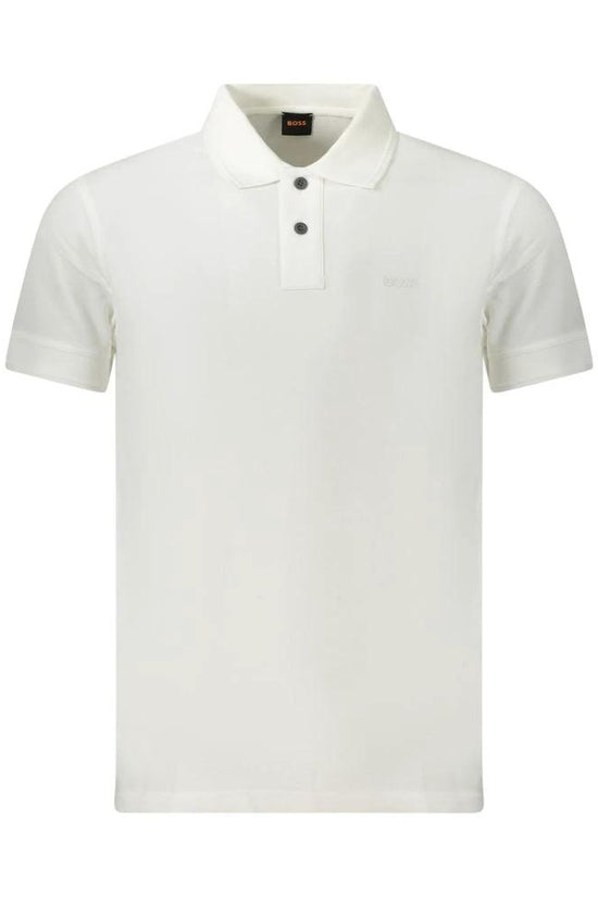 Hugo Boss Bianco Baumwoll-Herrenpoloshirt by Hugo Boss