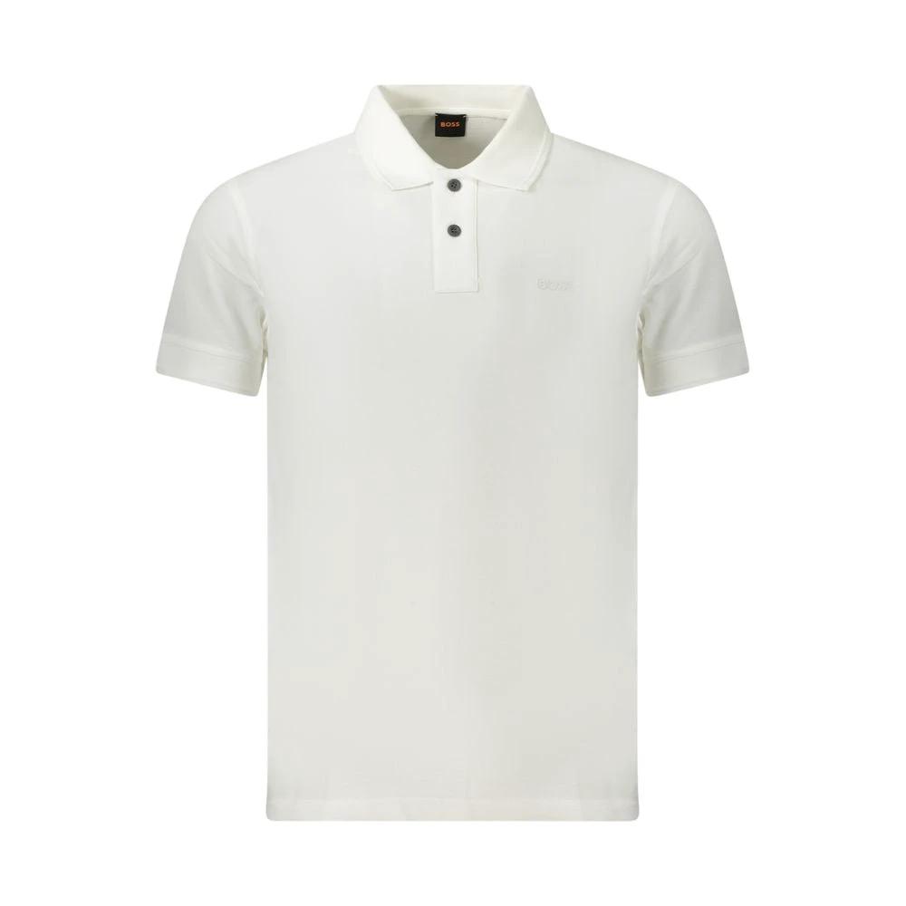Hugo Boss Bianco Baumwoll-Herrenpoloshirt by Hugo Boss
