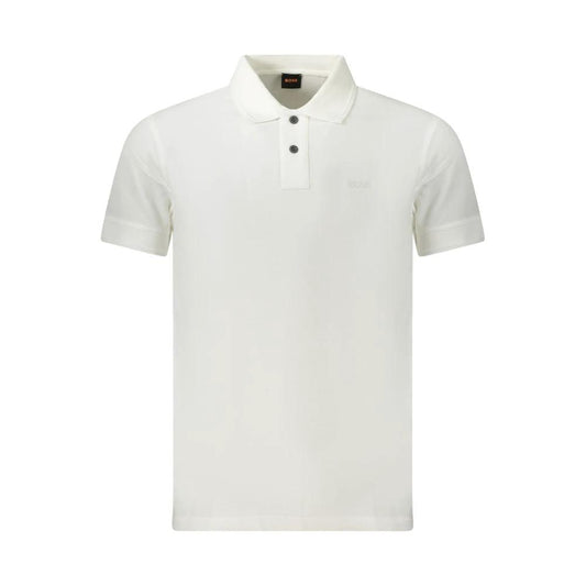 Hugo Boss Bianco Baumwoll-Herrenpoloshirt by Hugo Boss
