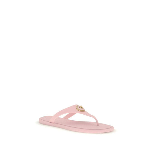 Versace Mehrfarbige Gummi-Flip-Flop-Sandalen by Versace