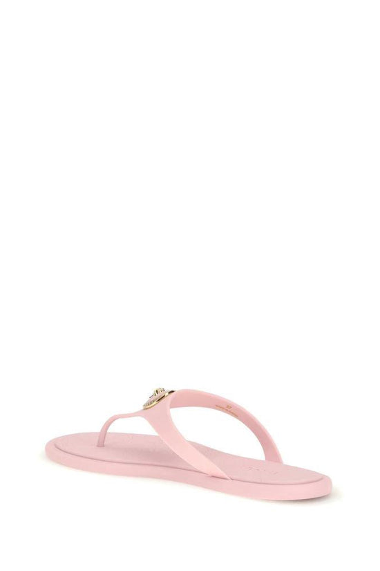 Versace Mehrfarbige Gummi-Flip-Flop-Sandalen by Versace
