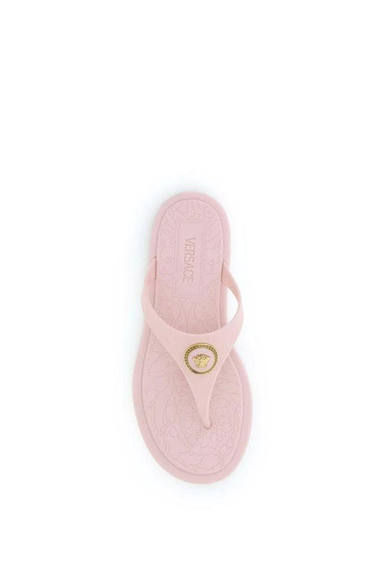 Versace Mehrfarbige Gummi-Flip-Flop-Sandalen by Versace