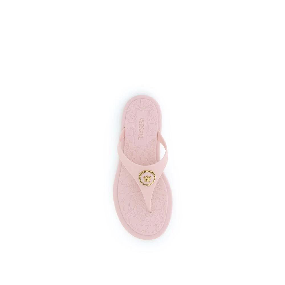 Versace Mehrfarbige Gummi-Flip-Flop-Sandalen by Versace