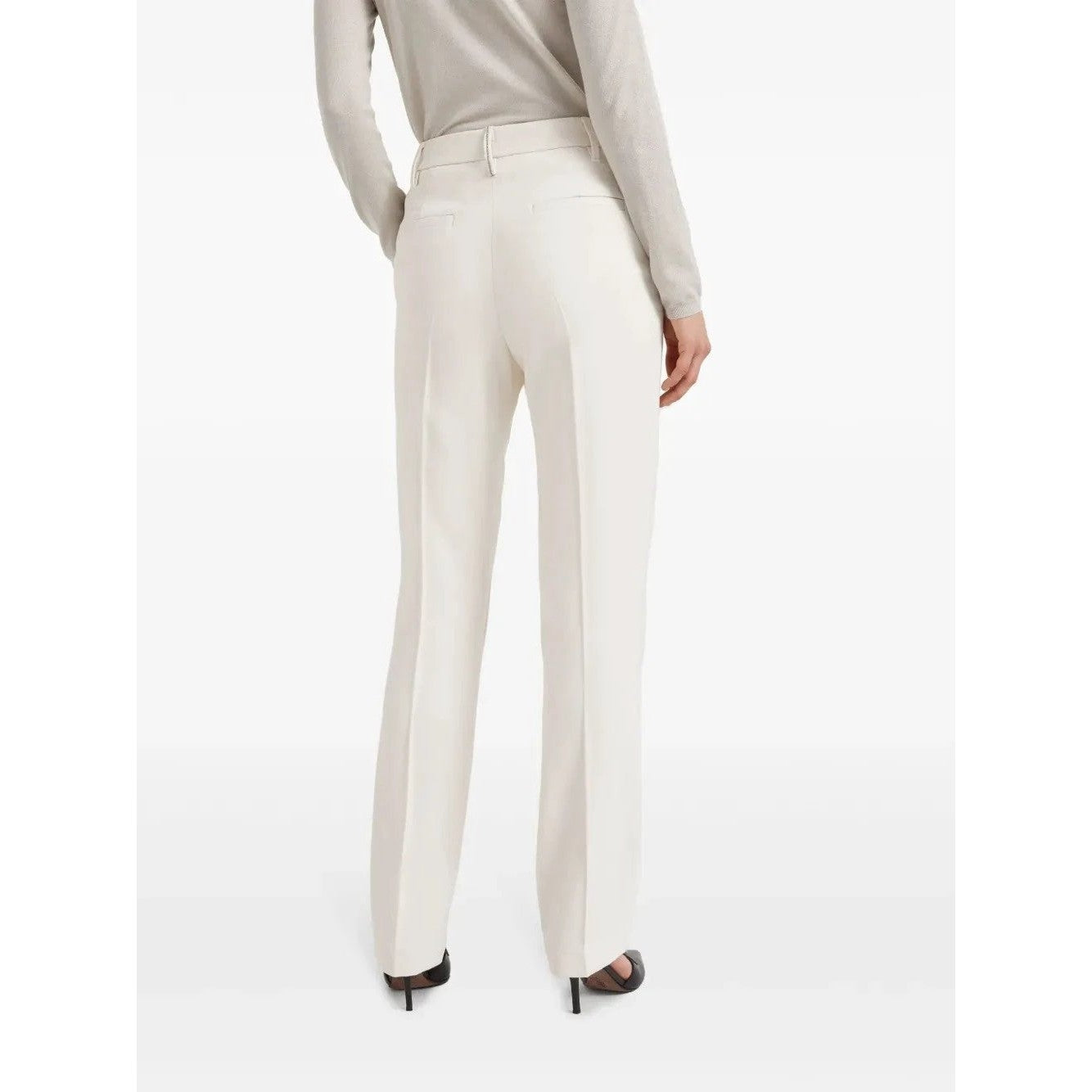 Brunello Cucinelli Beige Viskose Anzughose by Brunello Cucinelli