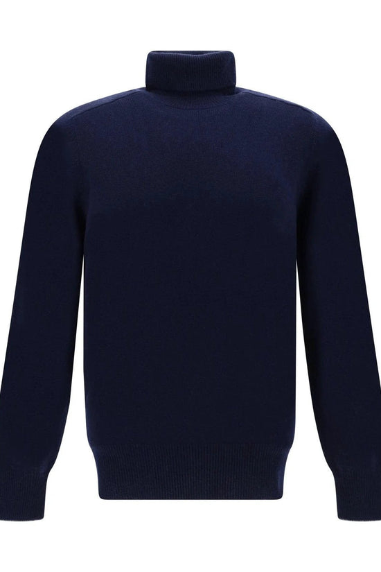 Brunello Cucinelli Cucinelli Blauer Kaschmir-Rollkragenpullover by Brunello Cucinelli Cucinelli