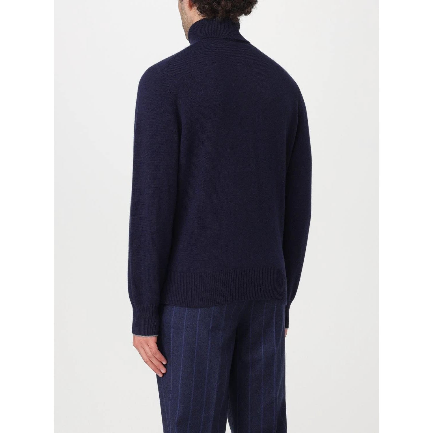Brunello Cucinelli Blauer Kaschmir-Rollkragenpullover by Brunello Cucinelli