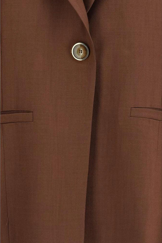 PINKO Brauner ärmelloser Blazer aus Viskose by PINKO