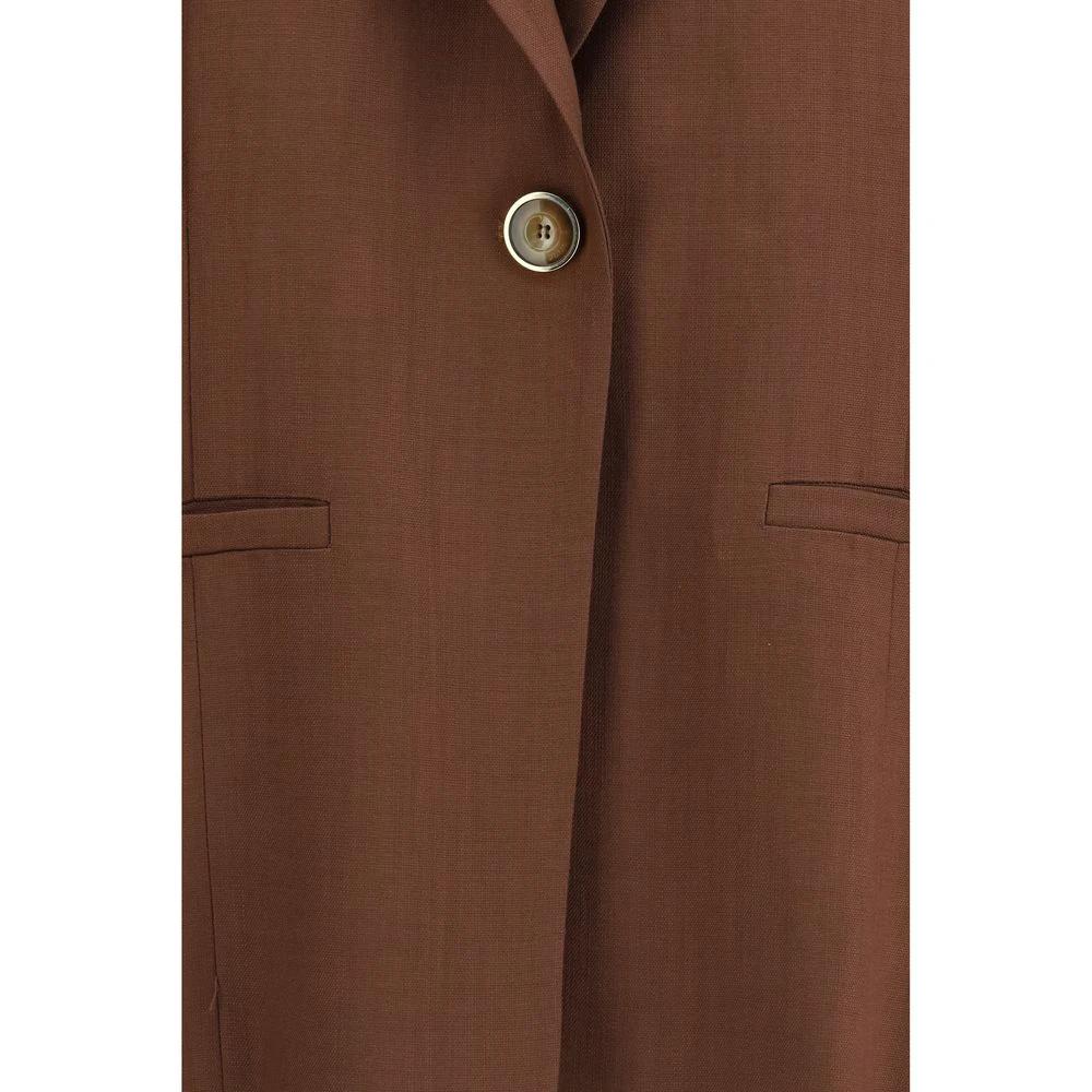 PINKO Brauner ärmelloser Blazer aus Viskose by PINKO