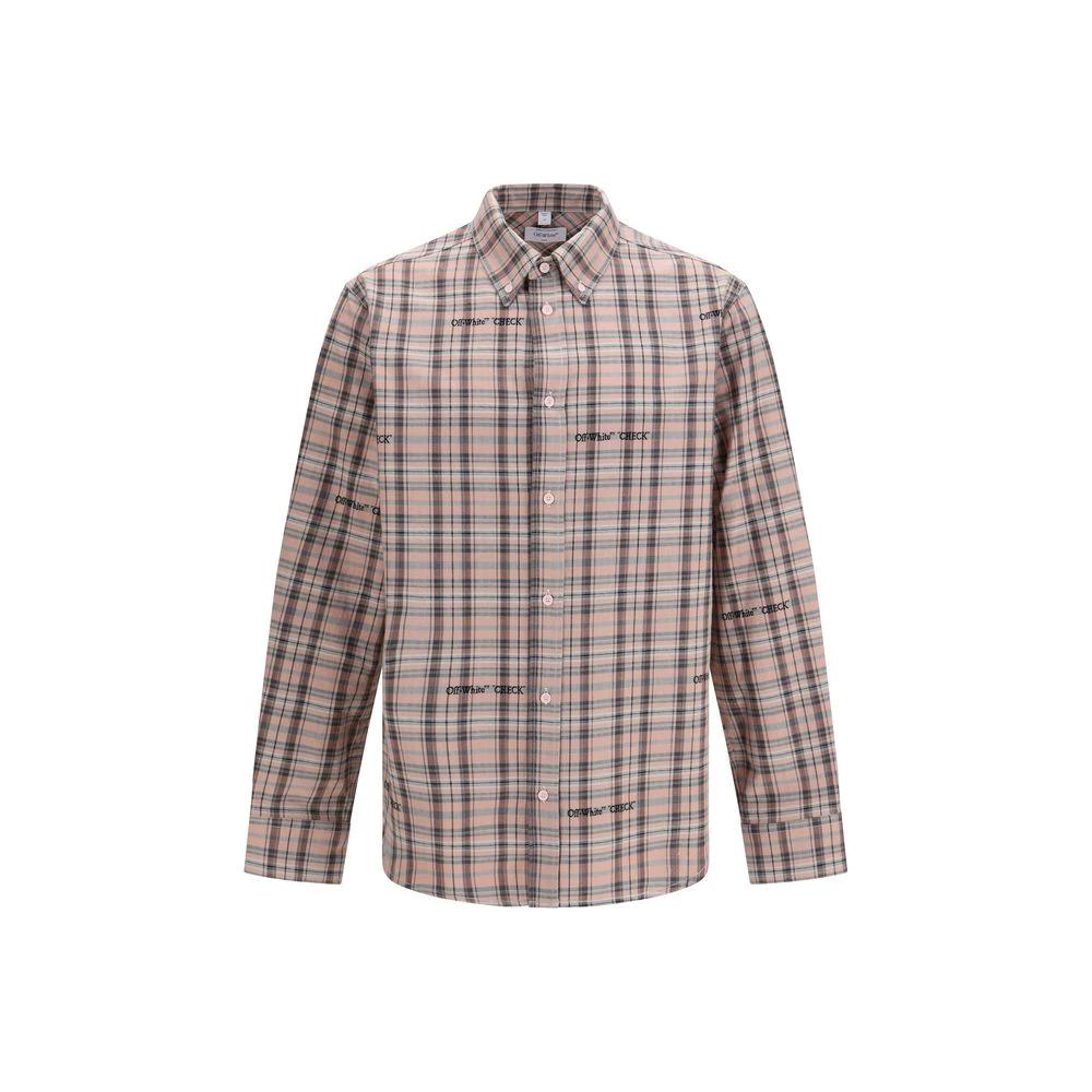 Off-White Mehrfarbiges Hemd aus Baumwolle mit Muster by Off-White