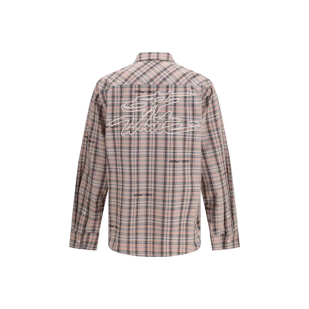 Off-White Mehrfarbiges Hemd aus Baumwolle mit Muster by Off-White