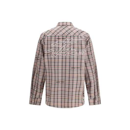 Off-White Mehrfarbiges Hemd aus Baumwolle mit Muster by Off-White