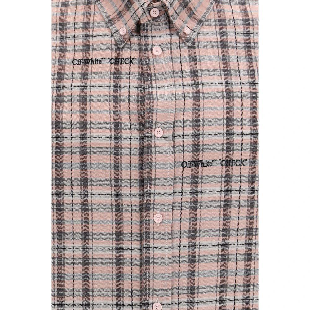 Off-White Mehrfarbiges Hemd aus Baumwolle mit Muster by Off-White