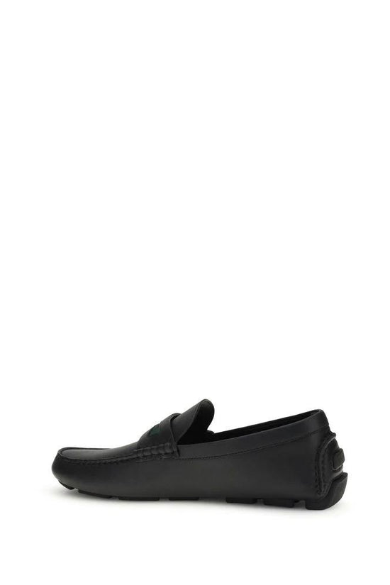Gucci Schwarze "Bos Taurus" Kalbsleder Loafer zum Hineinschlüpfen by Gucci