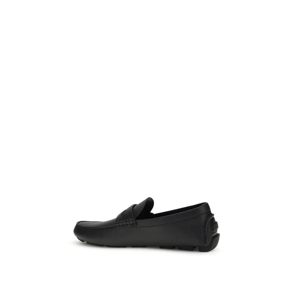 Gucci Schwarze "Bos Taurus" Kalbsleder Loafer zum Hineinschlüpfen by Gucci