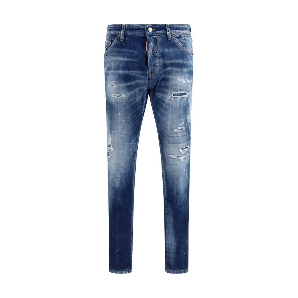 Dsquared² Blaue Slim Fit Jeans aus Baumwolle by Dsquared²