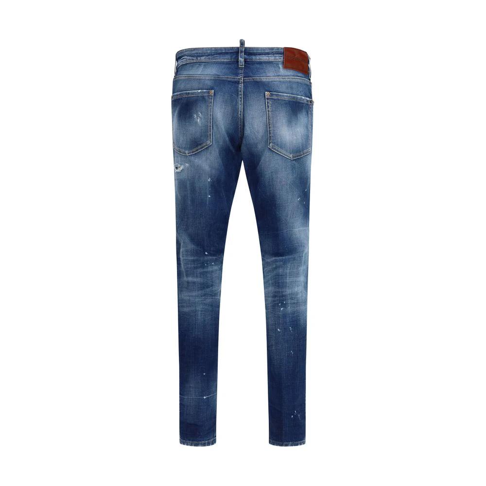 Dsquared² Blaue Slim Fit Jeans aus Baumwolle by Dsquared²