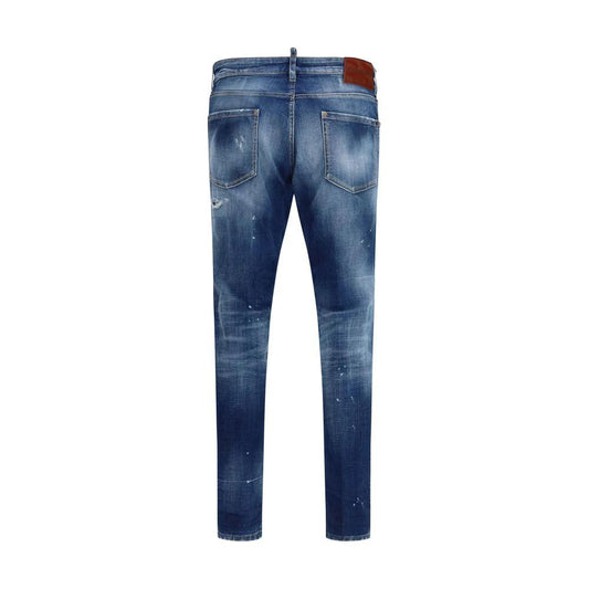 Dsquared² Blaue Slim Fit Jeans aus Baumwolle by Dsquared²
