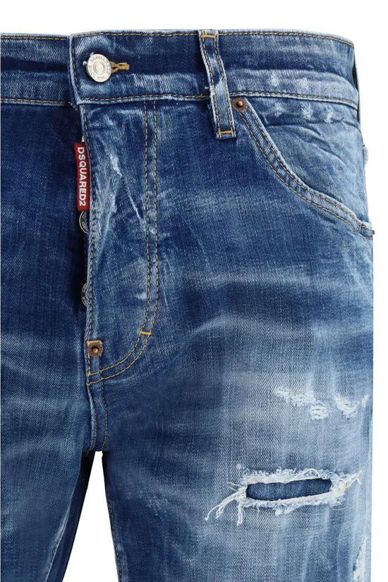 Dsquared² Blaue Slim Fit Jeans aus Baumwolle by Dsquared²
