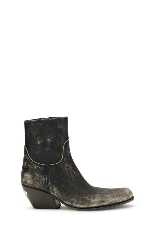 Balenciaga Schwarze Ankle Boots aus Kalbsleder Bos Taurus by Balenciaga