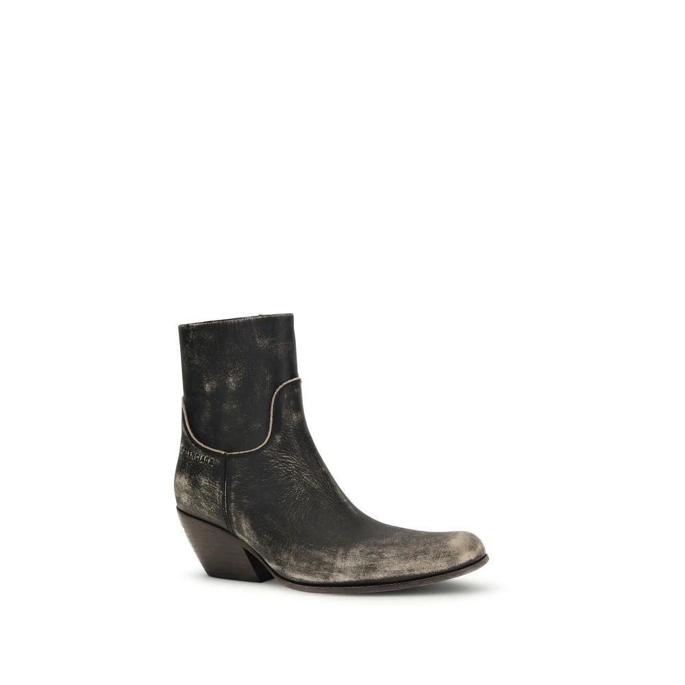 Balenciaga Schwarze Ankle Boots aus Kalbsleder Bos Taurus by Balenciaga