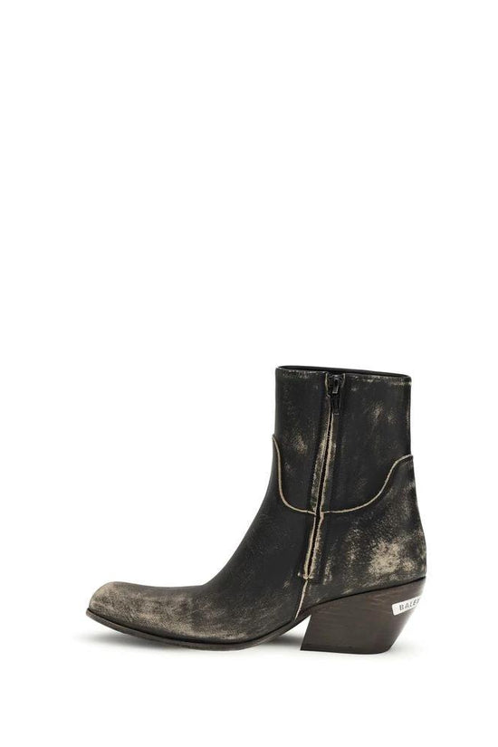 Balenciaga Schwarze Ankle Boots aus Kalbsleder Bos Taurus by Balenciaga