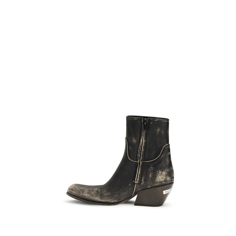 Balenciaga Schwarze Ankle Boots aus Kalbsleder Bos Taurus by Balenciaga