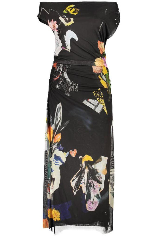 Desigual Schwarzes Viskosekleid für Damen by Desigual