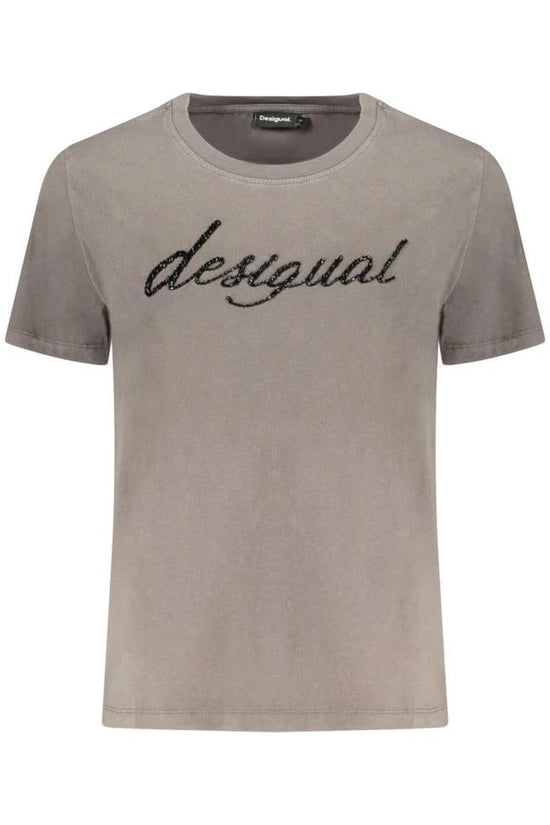 Desigual Grigio Baumwoll-T-Shirt für Damen by Desigual