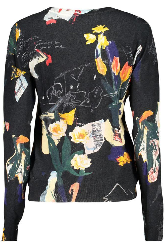 Desigual Schwarzer Damenpullover aus Viskose by Desigual
