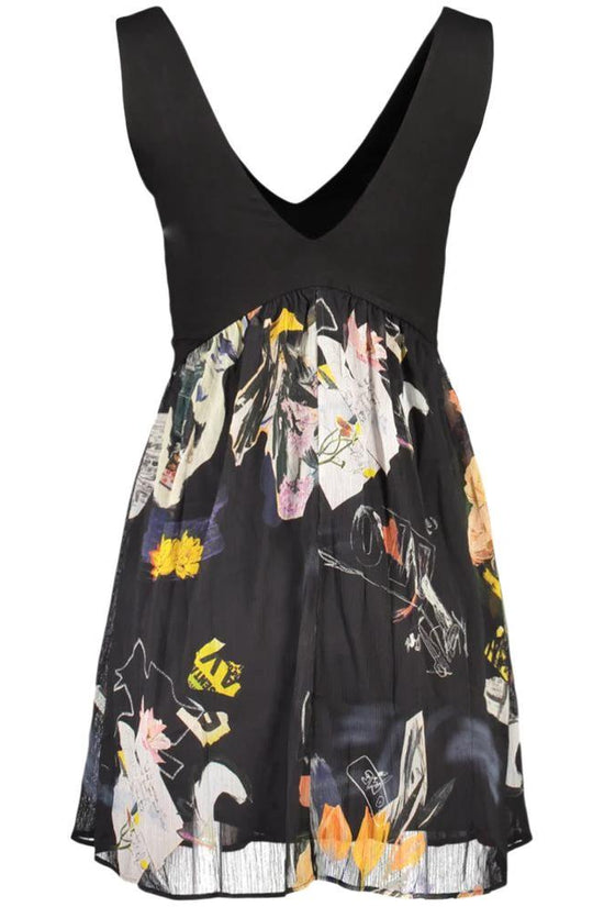 Desigual Schwarzes Damenkleid aus Polyester by Desigual