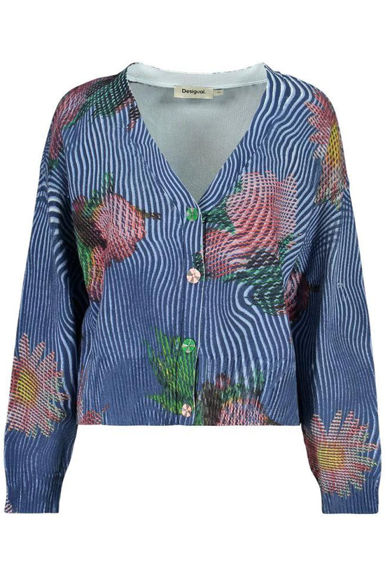 Desigual Blu Baumwollpullover Damen by Desigual