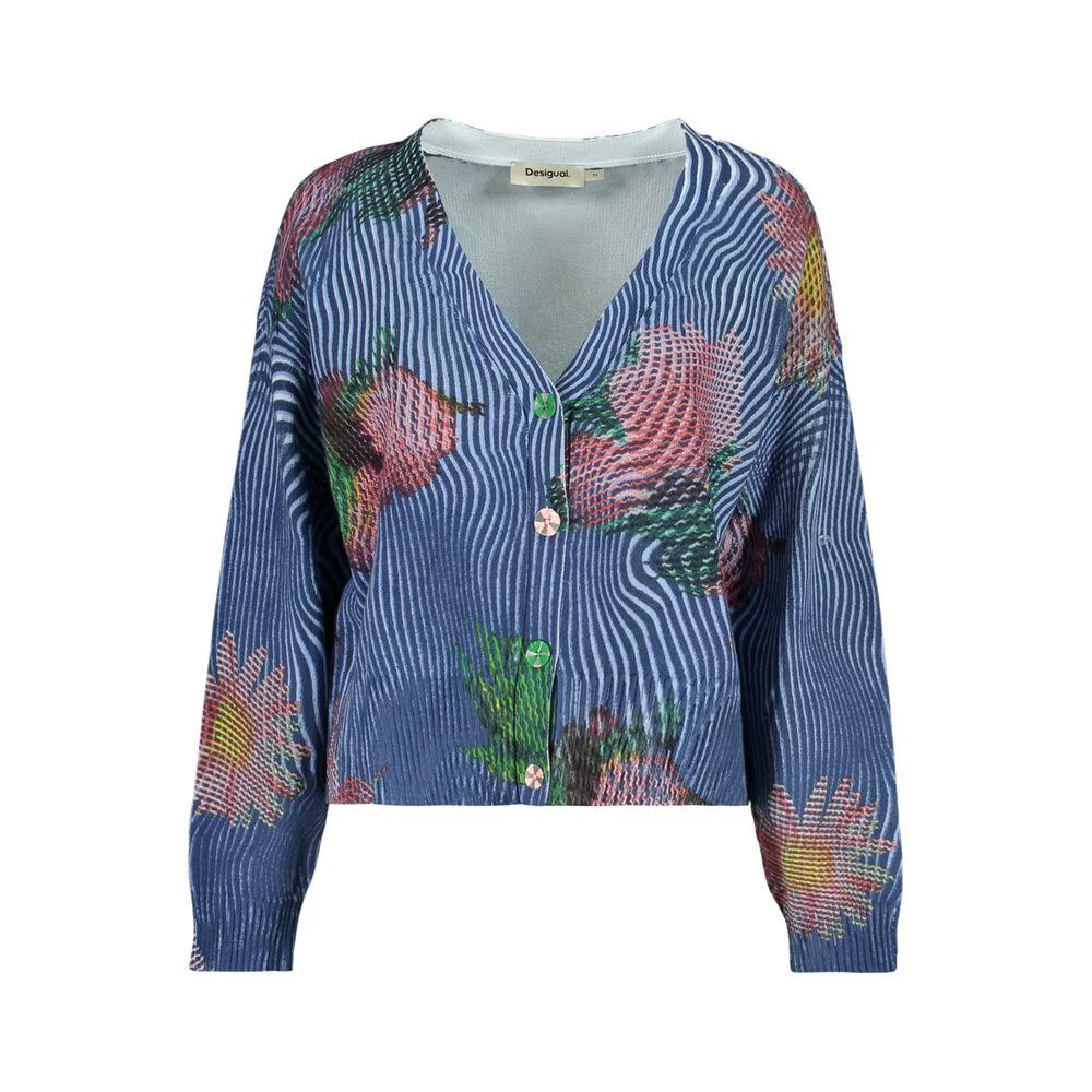 Desigual Blu Baumwollpullover Damen by Desigual