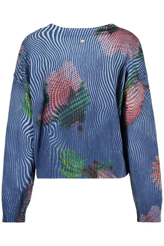 Desigual Blu Baumwollpullover Damen by Desigual