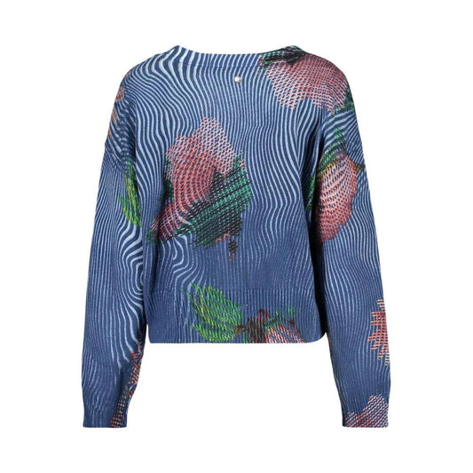 Desigual Blu Baumwollpullover Damen by Desigual