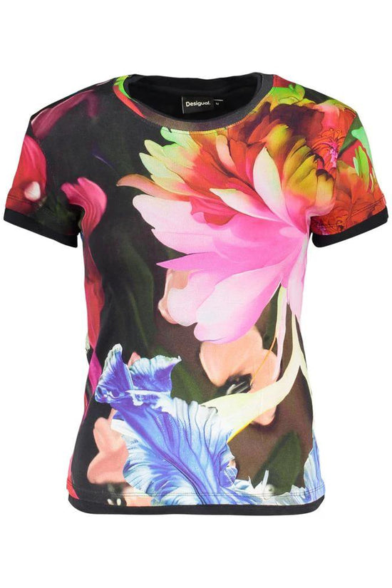 Desigual Schwarzes Baumwoll-T-Shirt für Damen by Desigual