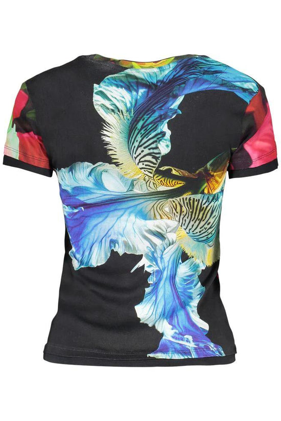 Desigual Schwarzes Baumwoll-T-Shirt für Damen by Desigual