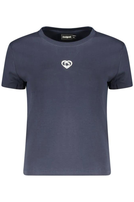 Desigual Blu Baumwoll-T-Shirt für Damen by Desigual