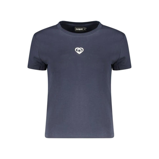 Desigual Blu Baumwoll-T-Shirt für Damen by Desigual