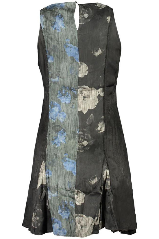 Desigual Schwarzes Damenkleid aus Viskose by Desigual