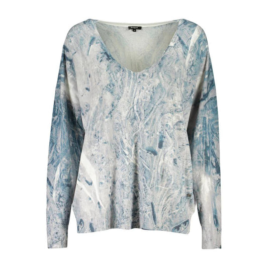 Desigual Azzurro Viskose Damen Pullover by Desigual