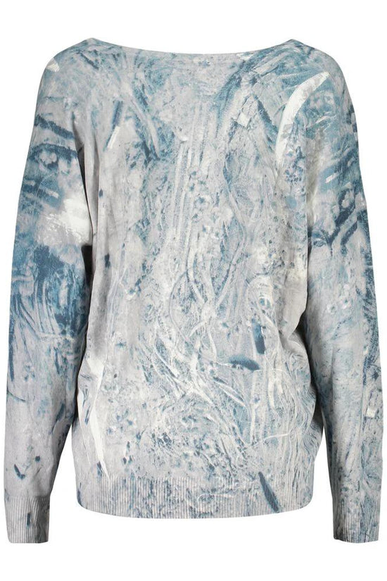 Desigual Azzurro Viskose Damen Pullover by Desigual