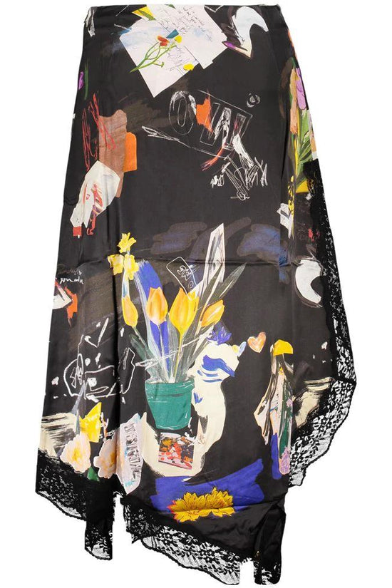 Desigual Schwarzer Polyamid-Rock für Damen by Desigual