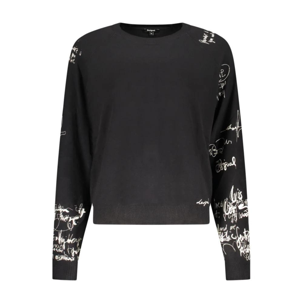 Desigual Schwarzer Damenpullover aus Viskose by Desigual