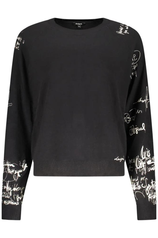 Desigual Schwarzer Damenpullover aus Viskose by Desigual