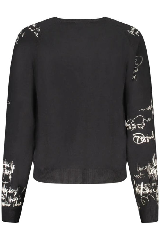 Desigual Schwarzer Damenpullover aus Viskose by Desigual