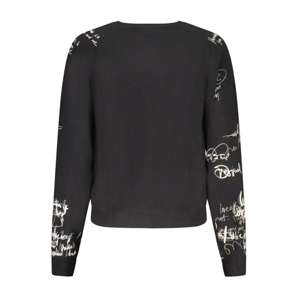 Desigual Schwarzer Damenpullover aus Viskose by Desigual