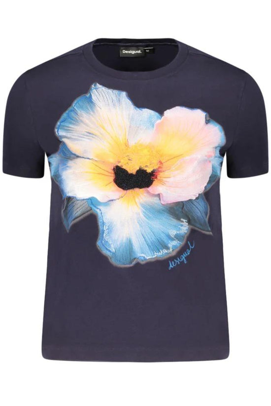 Desigual Blaues Baumwoll-T-Shirt für Damen by Desigual